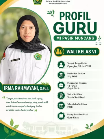 IRMA RAHMAYANI, S.Pd.I